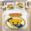 Pumas UNAM Pattern Bedding Quilt Set Quilt Cover Pillowcase Home Decoration Birthday Gift (1 * duvet cover + 2 * pillowcase, without core)
