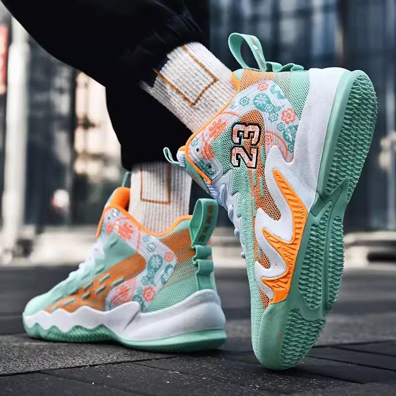 Children's mandarin duck shoes men's summer breathable youth pink basketball shoes boys' sports shoes