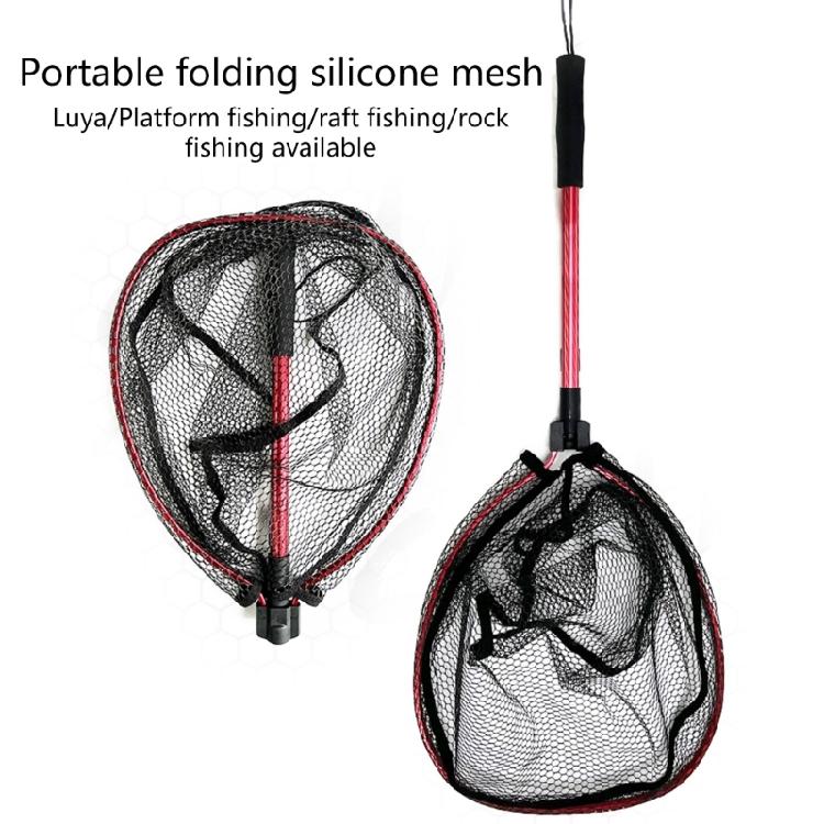  Telescoping Fishing Net Aluminum Alloys Foldable Landing Net Light weight Telescopic Fishing Net Easy to Use