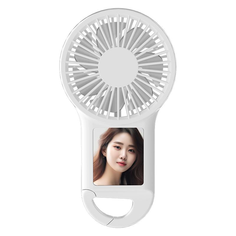 Makeup Mirror Handheld Fan Multifunctional Mini USB Pocket Portable Charging Low Noise Handheld Fan for Personal Use