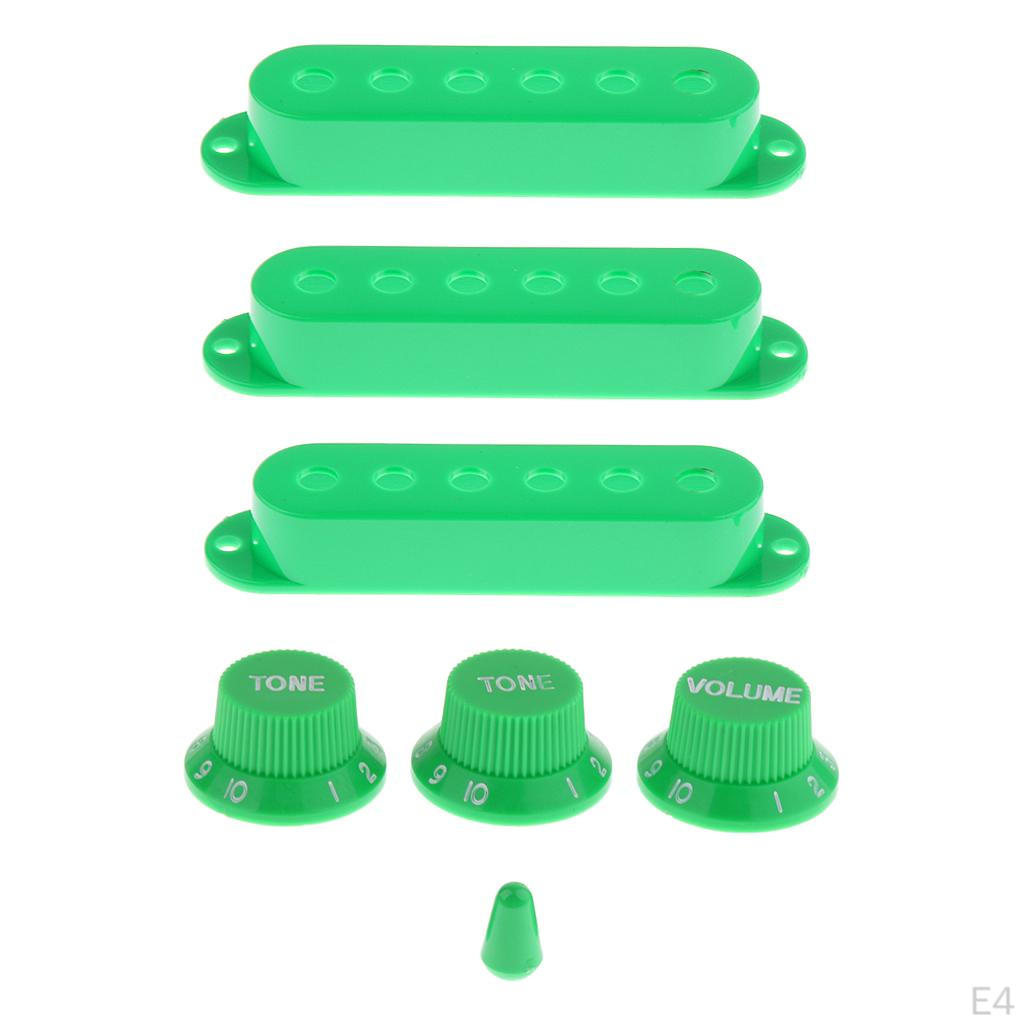 3x Guitars Pickup Cover With Volume Tone Knobs+1x Switch Tip