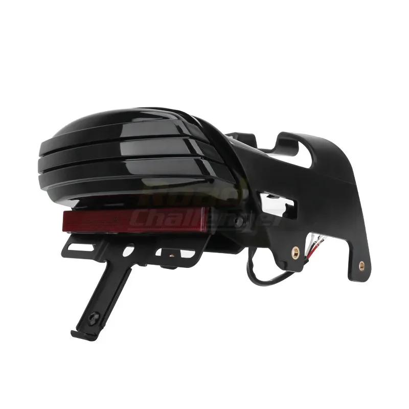 Motorcycle Tri-Bar Rear Fender LED Light Brake Tail Lights For Harley Dyna Fat Bob FXDF 2008-up Motorbike LED Taillight Style1