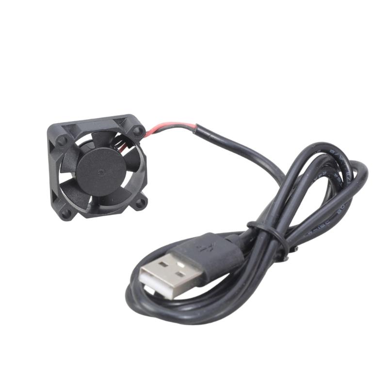 Mini 30mm DC5V Brushless Cooling Fan USB Powered Sleeve Bearing For Electronics
