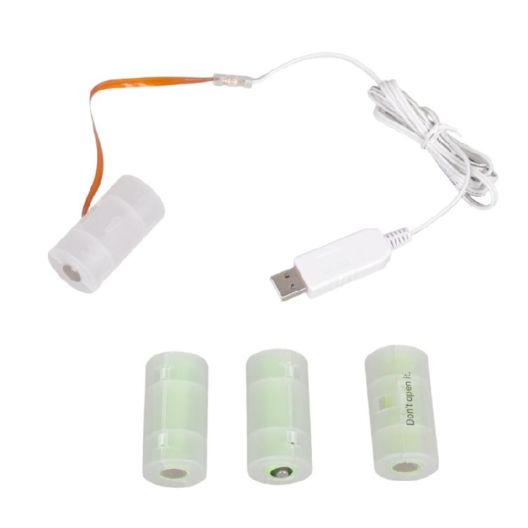 USB To LR14 C Battery Eliminators Replace Kit 5V To 6V Power Supply Converters 4 LR14 C Connect Cable