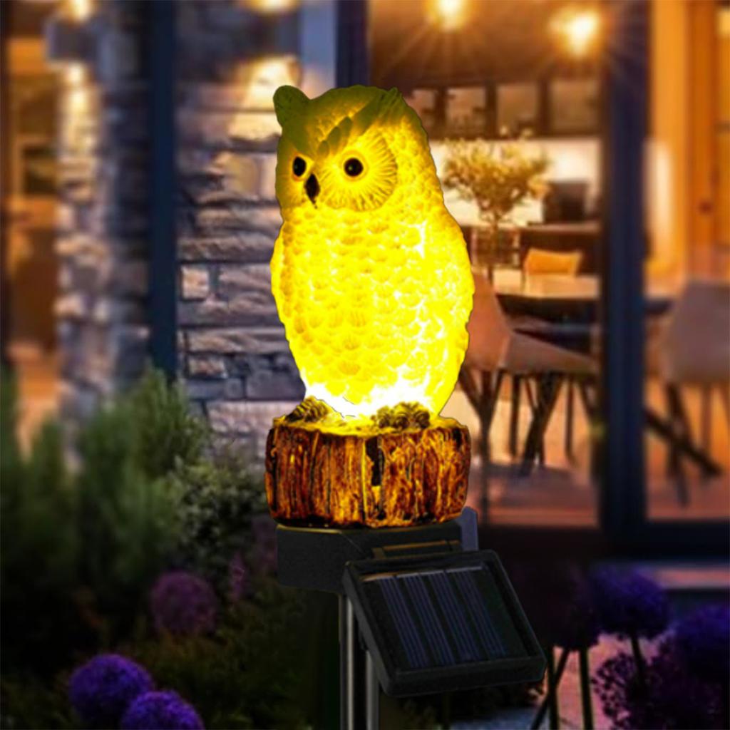 Solar Decorative Garden Light, Waterproof Cute Animal Outdoor Figurine Lights Ornament Statue Decor for Pathway, Patio, Lawn