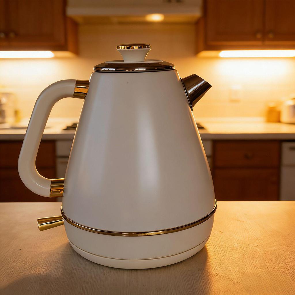 Retro Electric Kettle with Temp Display