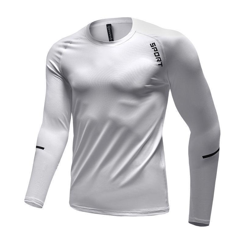 Men's Quick-Dry Base Layer Sports Set: Long Sleeve Top for Running & Basketball Training