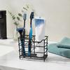 5-Slot Metal Toothbrush Holder - Space-Saving Freestanding Design, No Installation Required, Ideal For Bathrooms