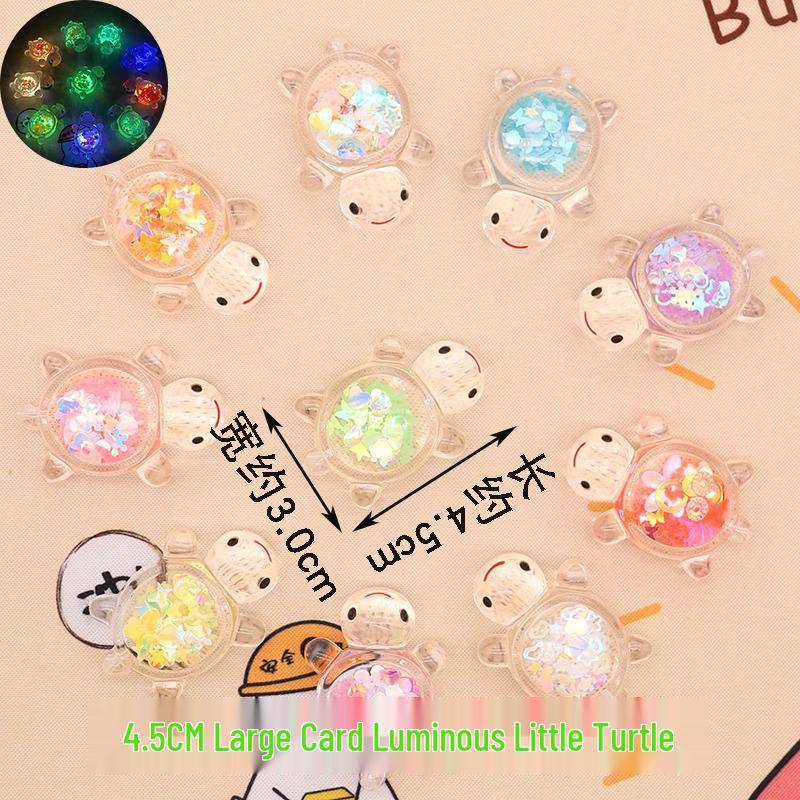 Translucent Sequin Turtle DIY Glue & Accessories - Cute Desktop Ornaments & Trendy Toys for Children
