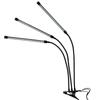3-Head Dimmable LED Grow Light with Timer for Succulents & Herbs