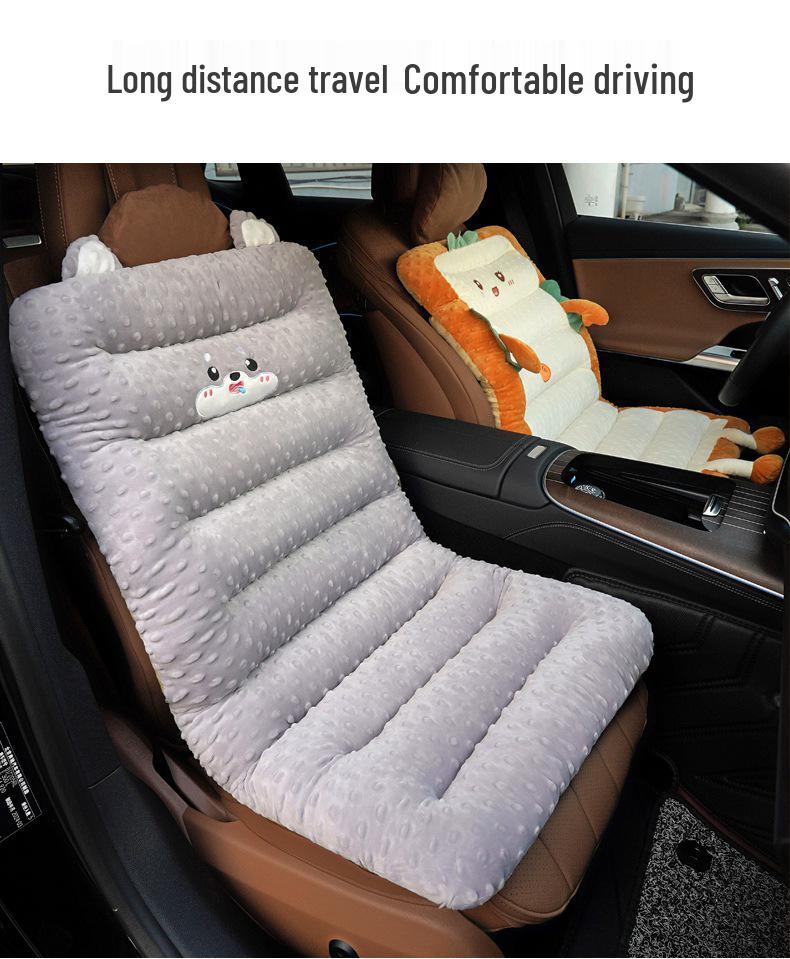 Cartoon Bubble Toast Seat Cushions: Front/Rear Car, Office, Dormitory, Long-Sitting Chair, Lumbar Support