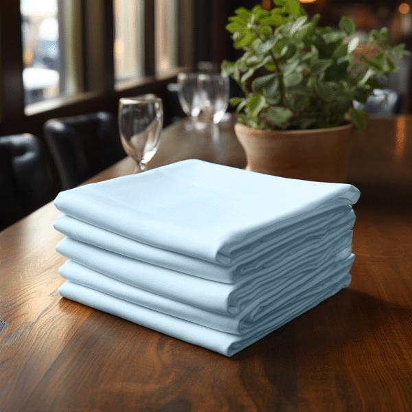 Cloth Napkins, Light Blue, 10 Pieces, 50X50Cm