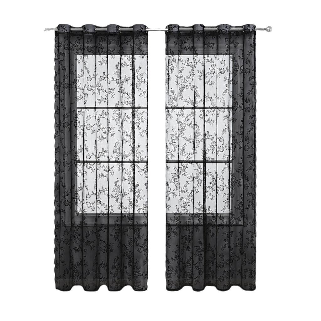 Single-Sided Lace German Curtain Perforated Window Screen Warp Knitted Lace Curtain, Middle East