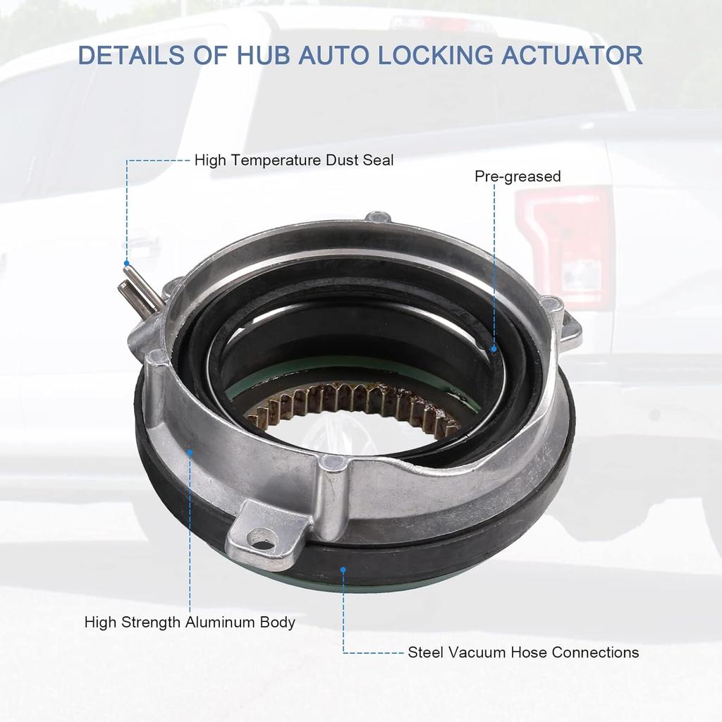2Pcs 4WD Auto Locking Hub Actuator for 2004-2015 Ford F150 2003-2015 Ford Expedition 2006-2008 Lincoln Mark LT 2003-2015 Lincoln Navigator Replace#