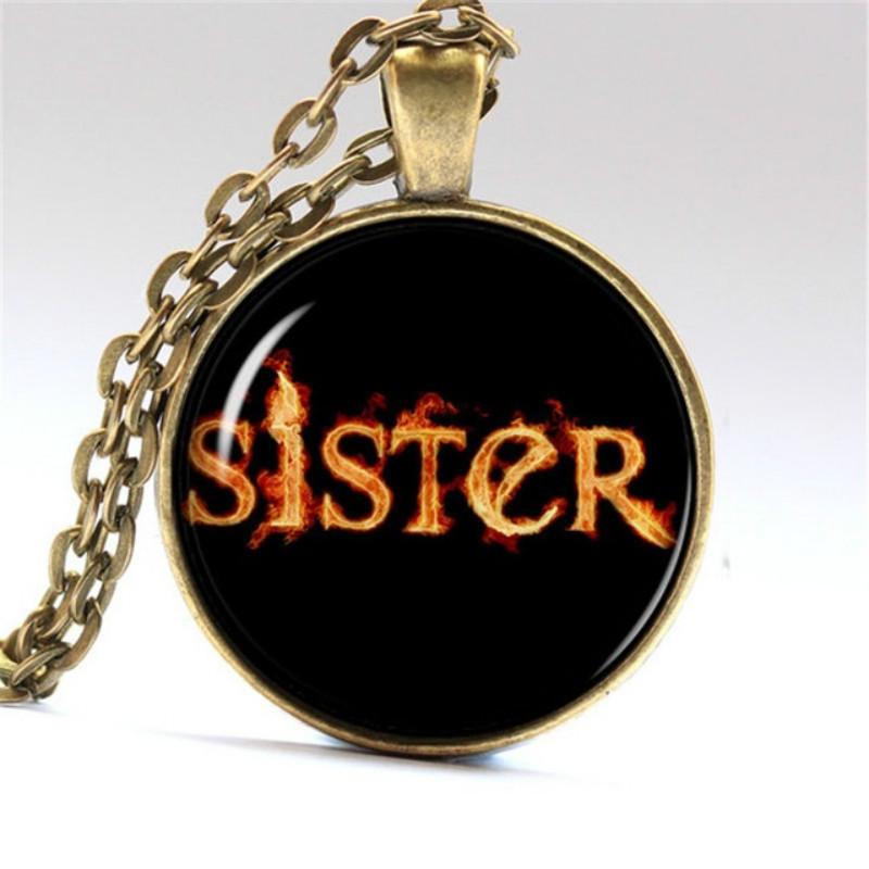Buy Handmade Jewellry Sister Necklace Girl Pendant Daughter Jewelry at