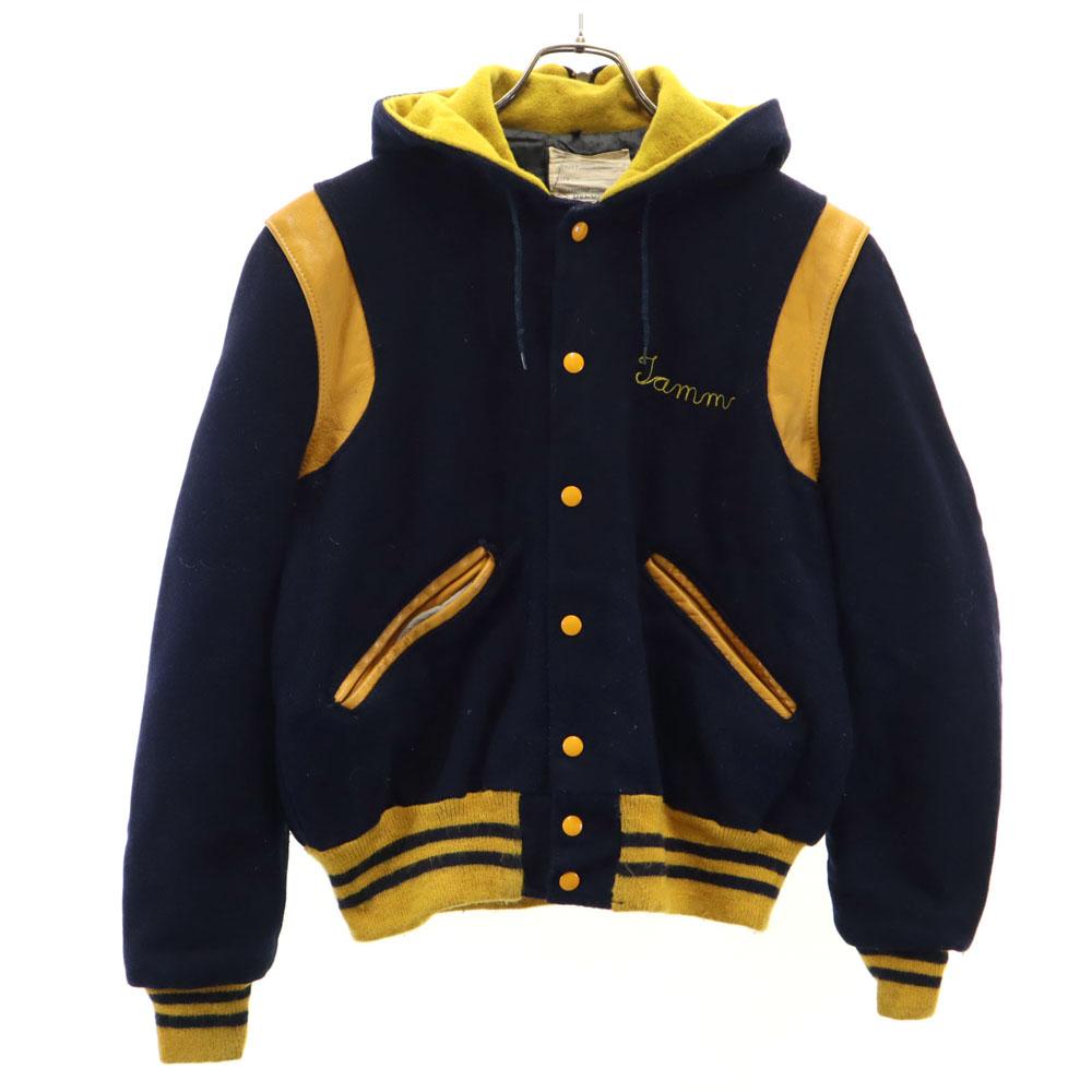 

DeLONG 70-е Винтажный Моряк Звезда Длинный рукав Стажан 38 Темно-синий система Мужской Б/У