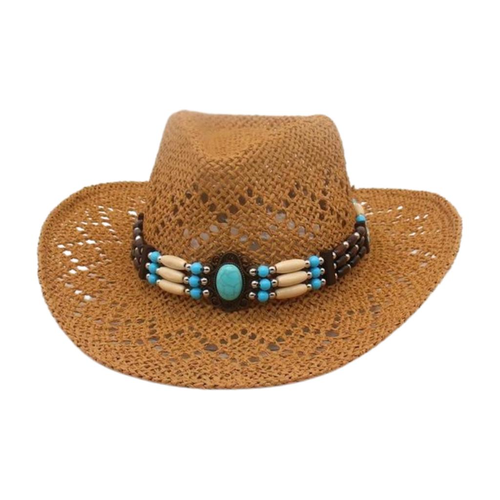 New Hand-Woven Beach European And American Famous Style Top Hat Breathable Hollow Straw Hat