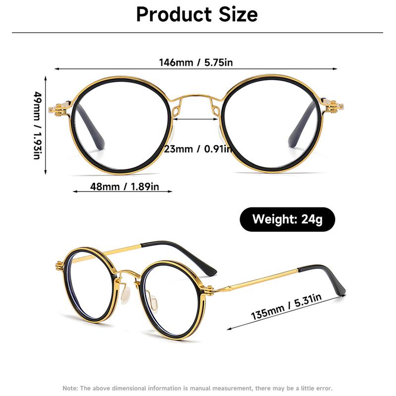 High Quality Retro Anti-Blue Light Reading Glasses Men Women Brand Designer Blocking Blue Light Eyeglasses Alloy Frame Readers