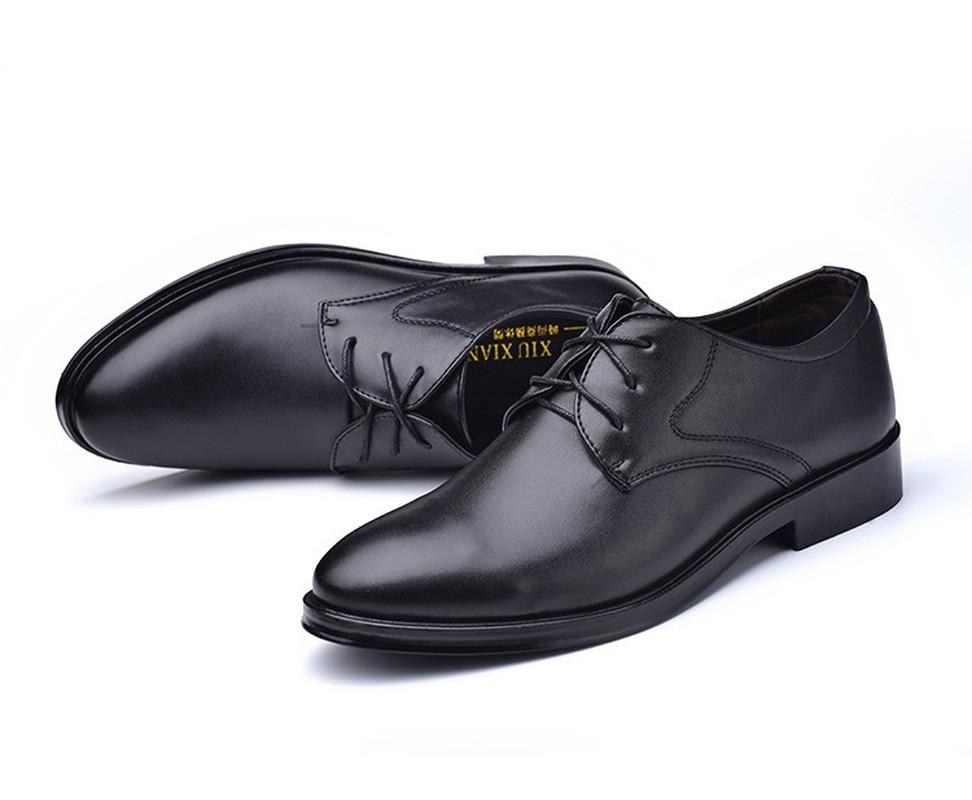 Large Size 38-48 Men Leather Shoes Business Dress Shoes All-Match Casual Shock-Absorbing Footwear Wear-Resistant Shoes