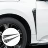 2Pcs Universal Car ABS Side Fender Vent Air Wing Cover Moulding Trim Stickers Hood Intake Sticker Car Styling Accessories