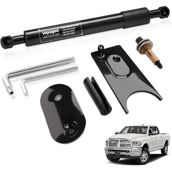 Vepagoo Tailgate Assist Soft Close Damper Kit For Dodge Ram 1500 2009-2018, -2024 RAM 1500 Classic, 2010-2024 RAM 2500 3500, Easy Tall Lift Support