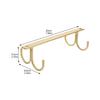 2Pcs Iron Mug Rack Under Cabinet Coffee Cup Organizer Hanging Cup Holder for Kitchen Cabinets Space Saving Sturdy Minimalist Mug