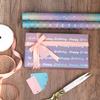 Birthday Wrapping Paper Whimsical Iridescent Decoration Birthday Theme Print Wrapping Paper For Kids Teens Adults Party