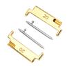 1 Pair Metal Watch Band Adapter 20 To 22mm Watch Strap Connection Adapter with Spring  