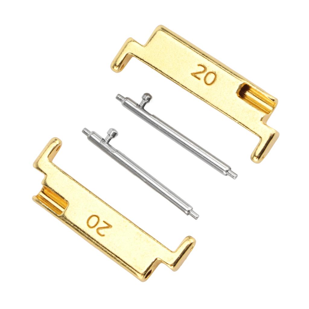 1 Pair Metal Watch Band Adapter 20 To 22mm Watch Strap Connection Adapter with Spring