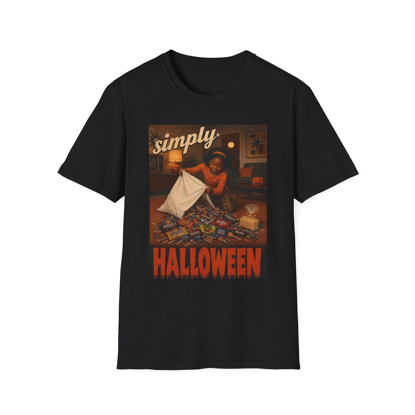 Simply Halloween T-Shirt | pillowcase Vintage Trick or Treat Design S