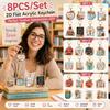 8pcs Inspirational Mini Key Chains Teacher Appreciation Bag Charm Key Ring  Souvenir