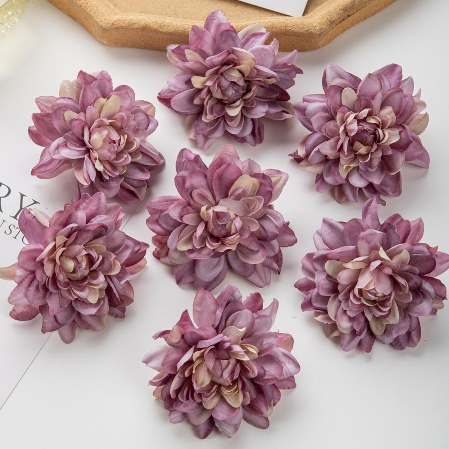 Silk Artificial Flower Chrysanthemum DIY Gifts Candy Box Wedding bridal bouquet Festival Home Room Outdoor Garden Decora Wreath