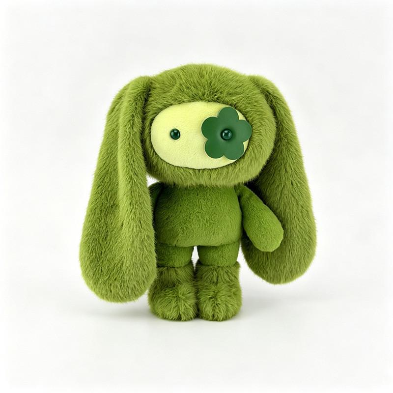 Cartoon Rabbit Plush Doll With Keyring For Backpack Decoration And Gifts