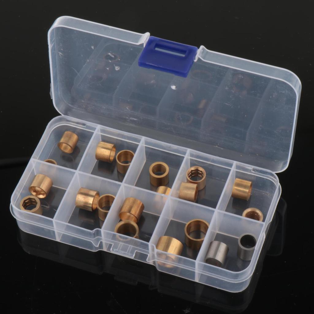 20Pcs Copper Pool Cue Ferrules Easy to Install Replacement Billiard