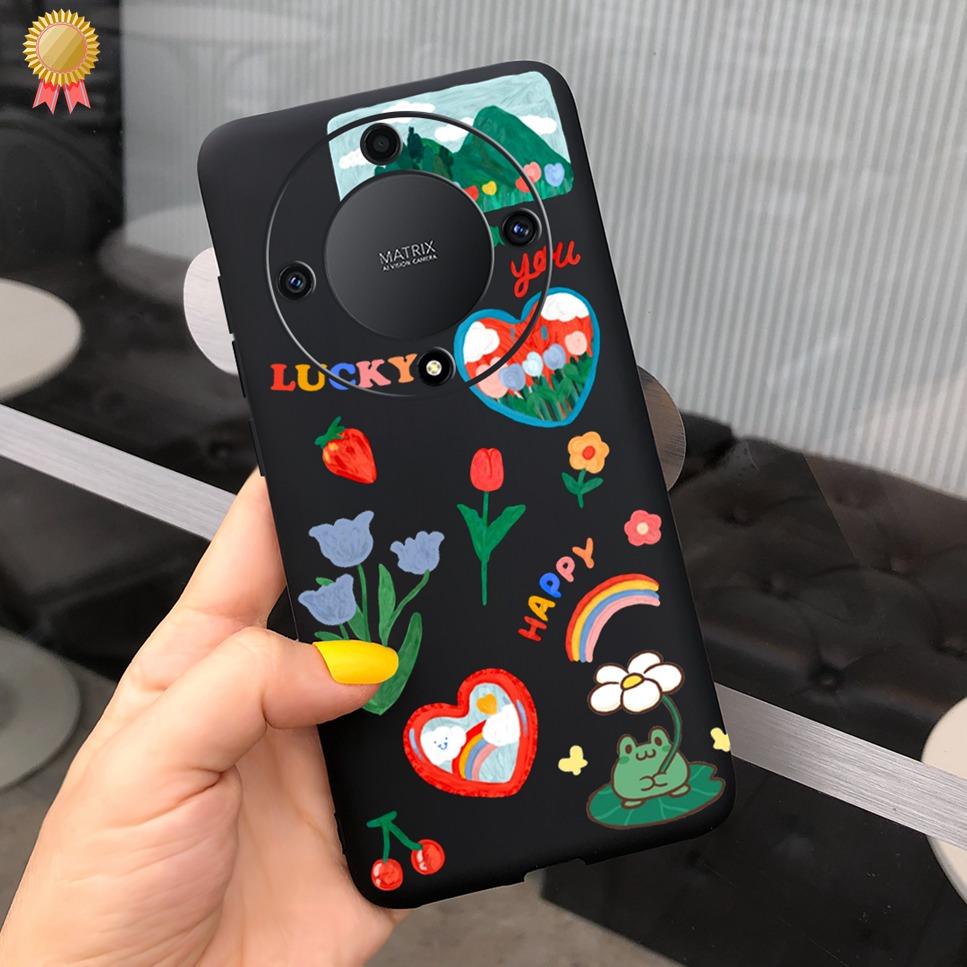 Luxury Case For Honor X9a Soft TPU Capa COOL New Cute Animal Painted Back Coque For Honor X9a X8A X7A 9XA 8XA 7XA  Bumper Bags
