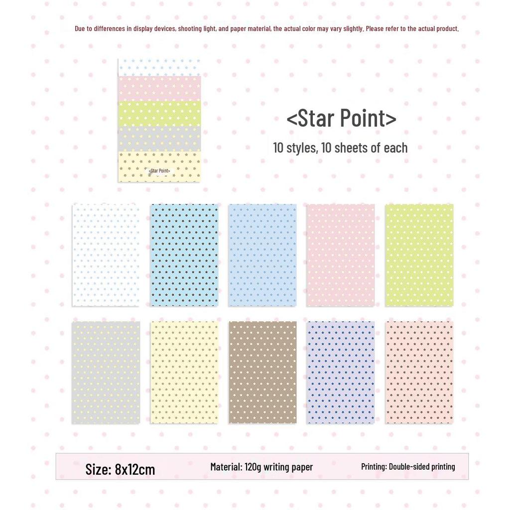 Super Thick Dot Pattern Sticky Notes for Journals - Non-Adhesive Collage Paper, M5 Inner Pages, Book Planner
