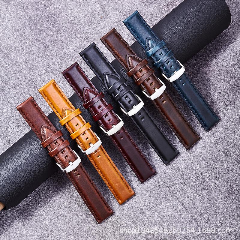 High-End Genuine Leather Watch Strap for 24MM/26MM Pin Buckle – DW Style Hot Seller.