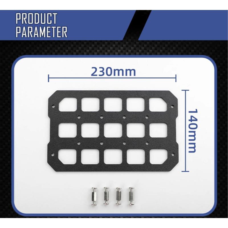 Motorcycle Rear Box Molle Tactical Mount Plate for HONDA - Universal Storage Module