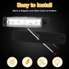 X-STYLE Side Marker Lamp, 24V, White, LED Marker Lights, 6 Rows for Car,