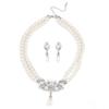 Multilayer Pearl Necklace Earrings Two-piece Bridal Dress Accessories Advanced Design 2026 New