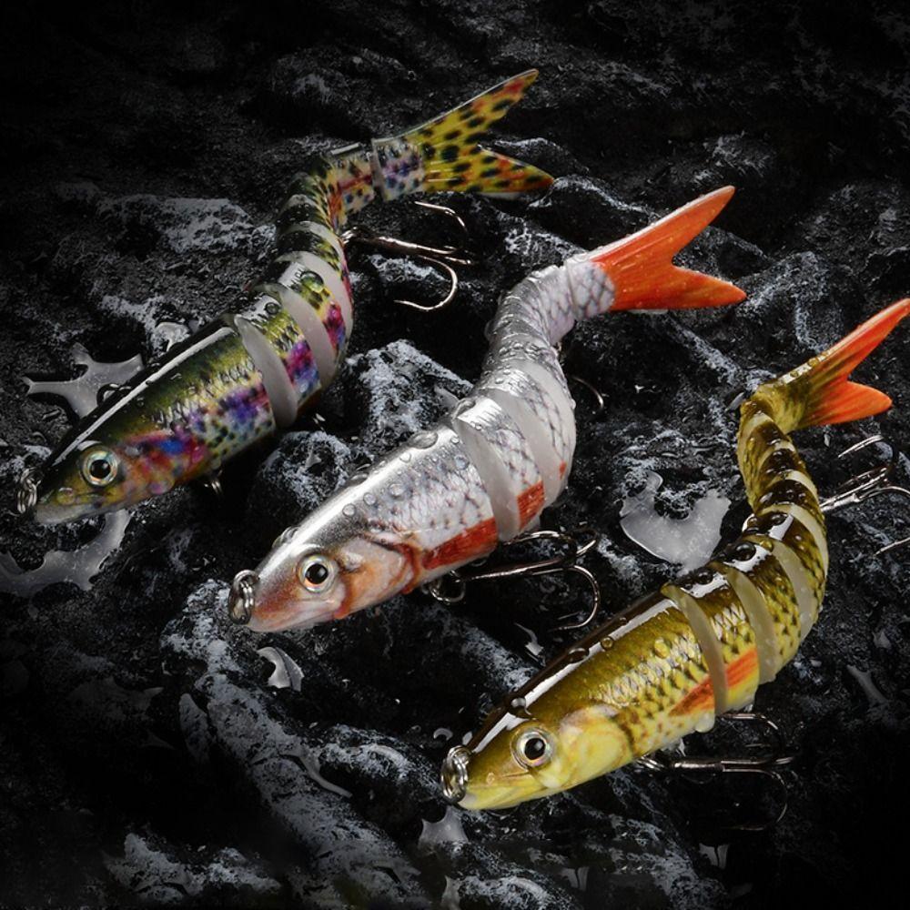 8 Segments 10cm Sinking Wobblers Vibrating Jointed Crankbait Prmeium Hard Vibrating Lures  Trolling