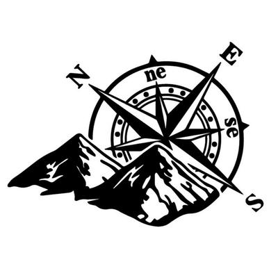 Reflective Car Sticker,Car Exterior Decoration Car Sticker Reflective Decal Car Accessories | Mountain Compass