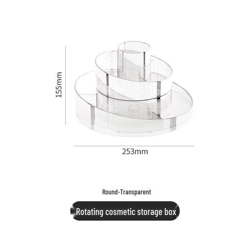 Aijada Drehbarer Kosmetik-Organizer für Schminktisch - Aufbewahrungsbox für Lippenstift & Accessoires