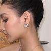 Fritillary zircon butterfly stud earrings feminine earrings earrings tide