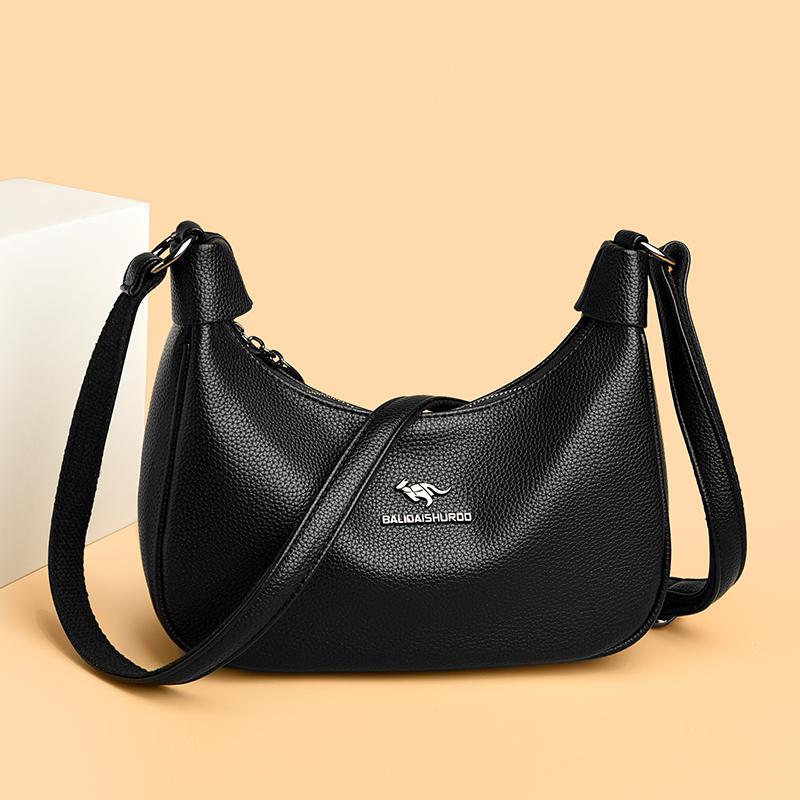 Fashionable Women's Crossbody Bag, Casual Retro Shoulder Bag, Soft Leather Texture, Women's Fashionable Simplicity, European Trend Retro