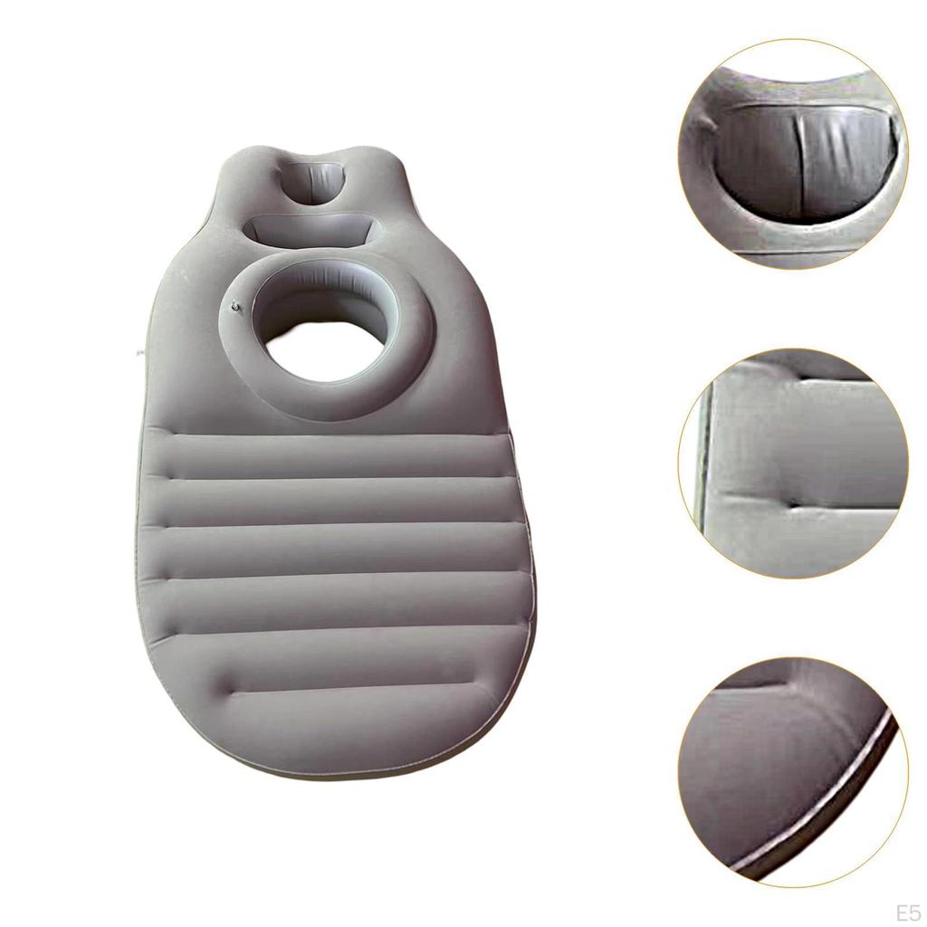 Inflatable Pregnancy Pillow Convenient Gift with Belly Hole Maternity Pink