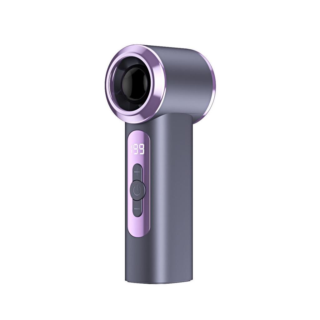 T238 High-Speed Handheld Fan with 199 Gears, USB Charging, and Digital Display