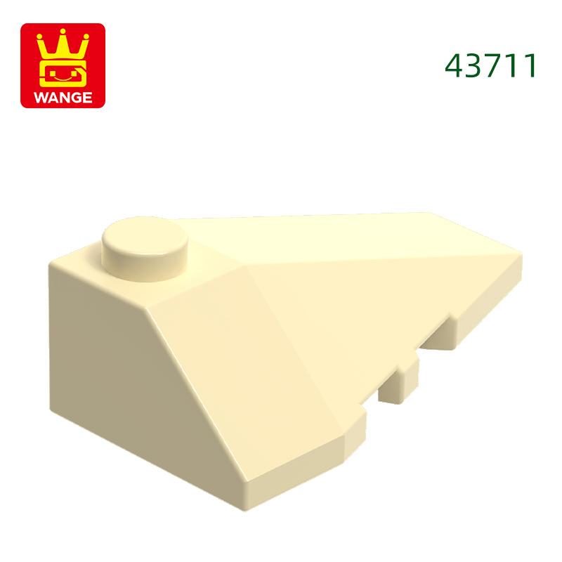 Non-Toxic 74Pcs/Lot 43711 Right Wedge Sloped 4X3 Triple Building Blocks Moc Accessories Compatible With Bricks Children Toys Gift Bo