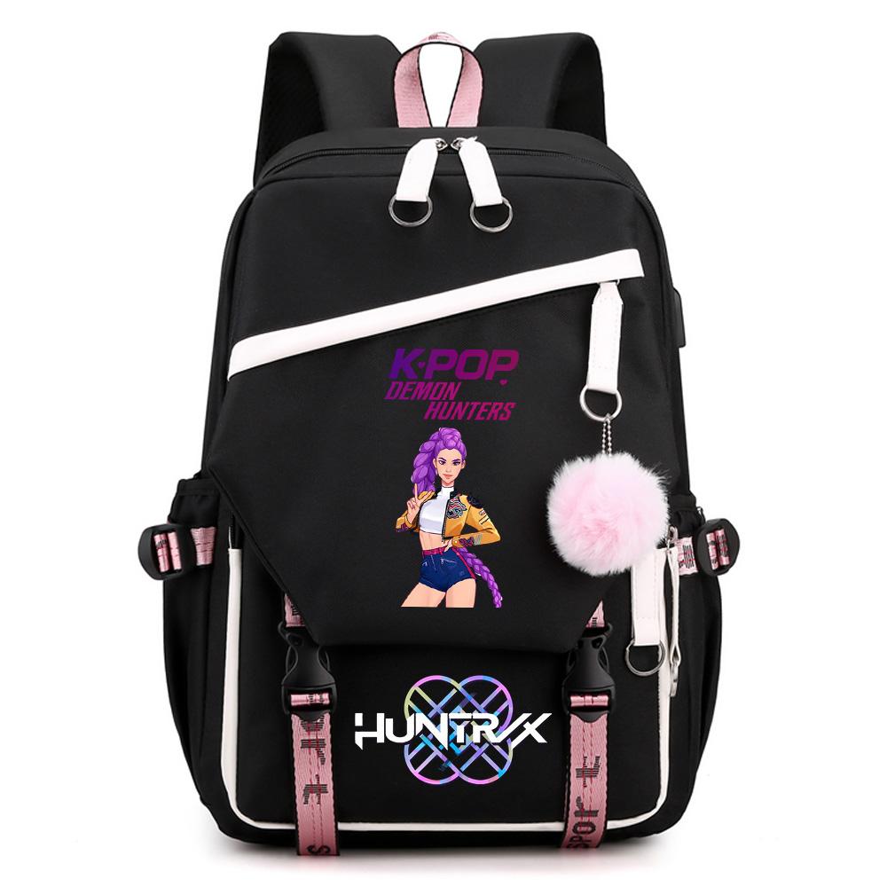 Anime Kpop Demon Hunters Printed Large Capacity Backpack for Teenger Student Girl Boy Schoolbag Bookbag Kid Gift Women Waterproof Travel Bag Mochila