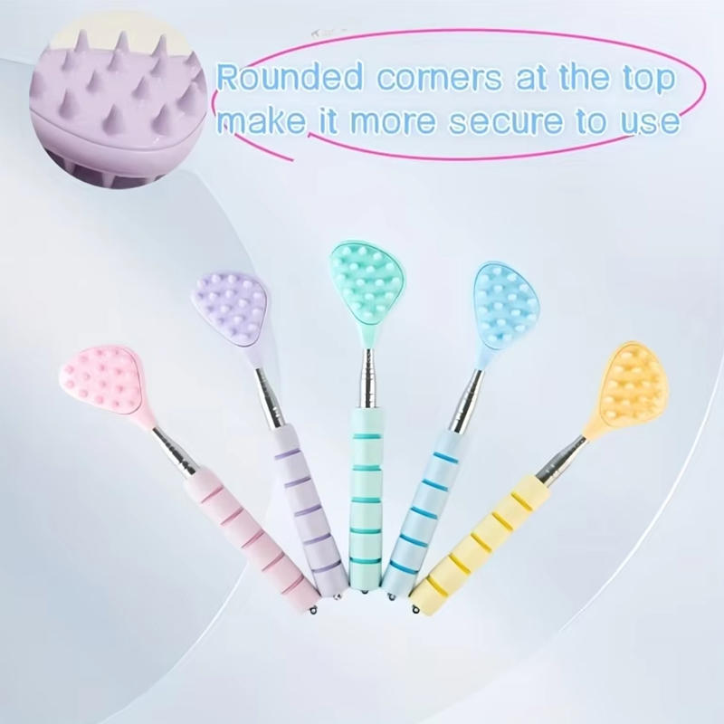 Tickle Scratch Itchy Scratch Portable Scratcher Telescopic Scalable Scratch Back Scratch Tool Portable Point Massage Stick